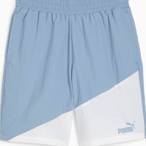 Puma powder blue and white colorblock shorts size Large Men’s